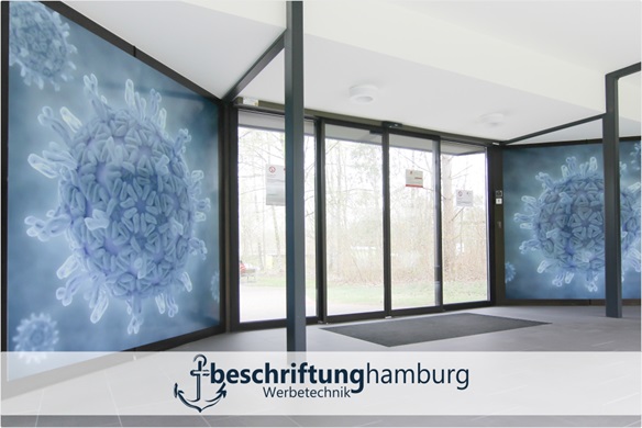 Digitaldruck für Aufkleber in Hamburg als Sichtschutzfolie